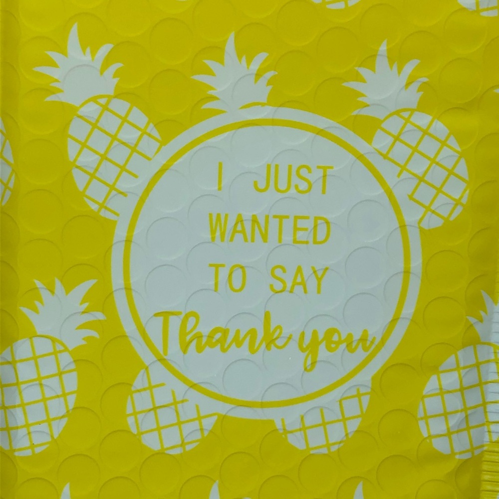 Pineapple Padded Mailers 8x5 Small Jewelry mailer